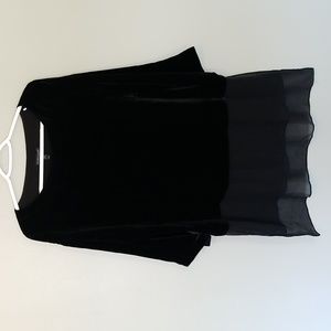 Eileen Fisher Black Velvet Blouse